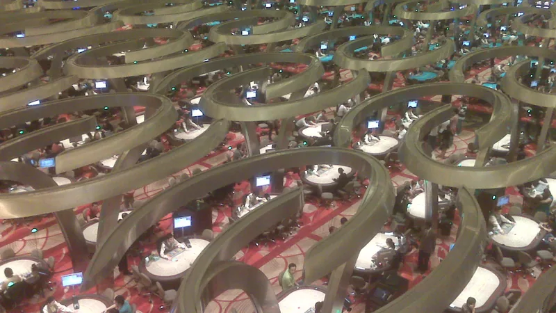 Baccarat table