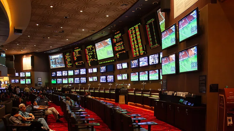 Odds boards in a casino sportsbook