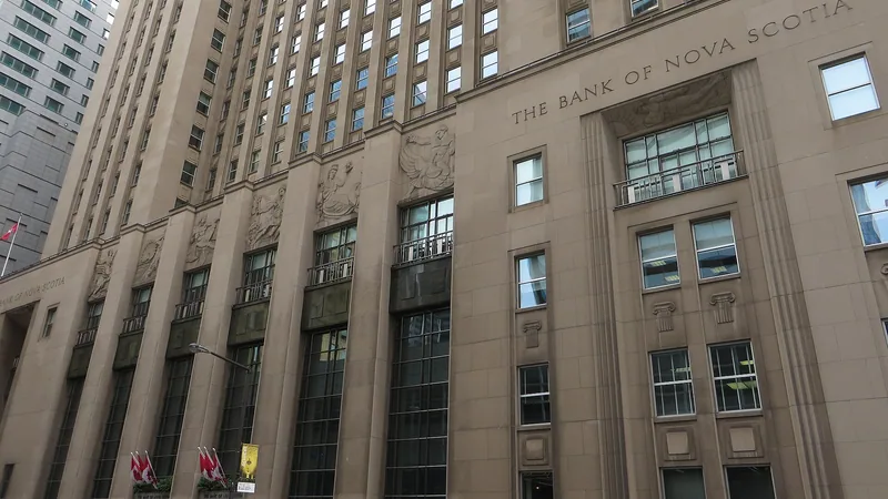Bank building in downtown Toronto