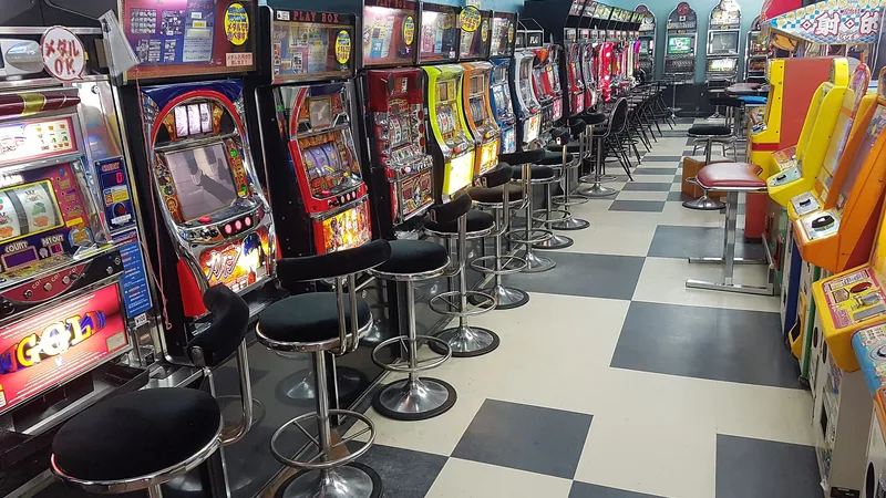 Pachinko machines in a parlour