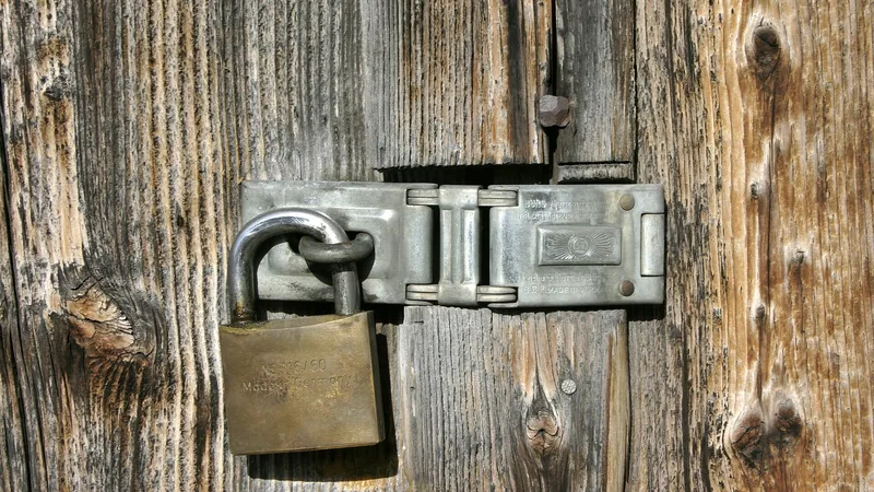 Brass padlock