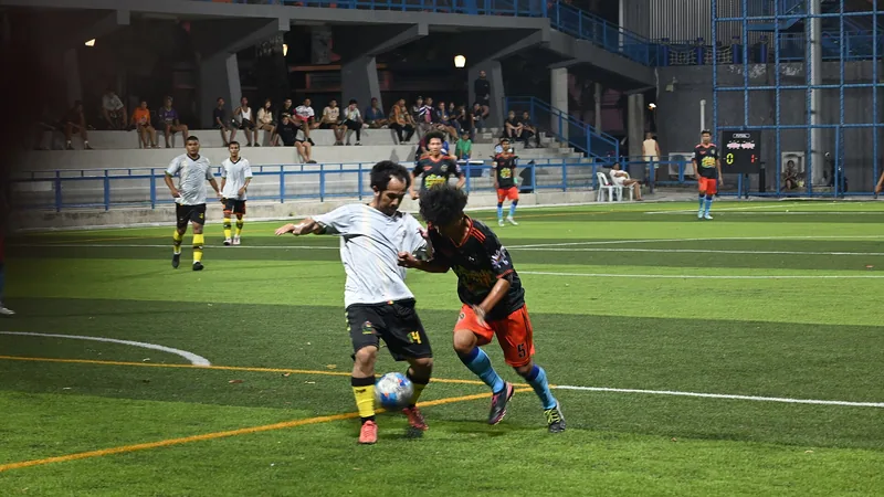 Football match in progress